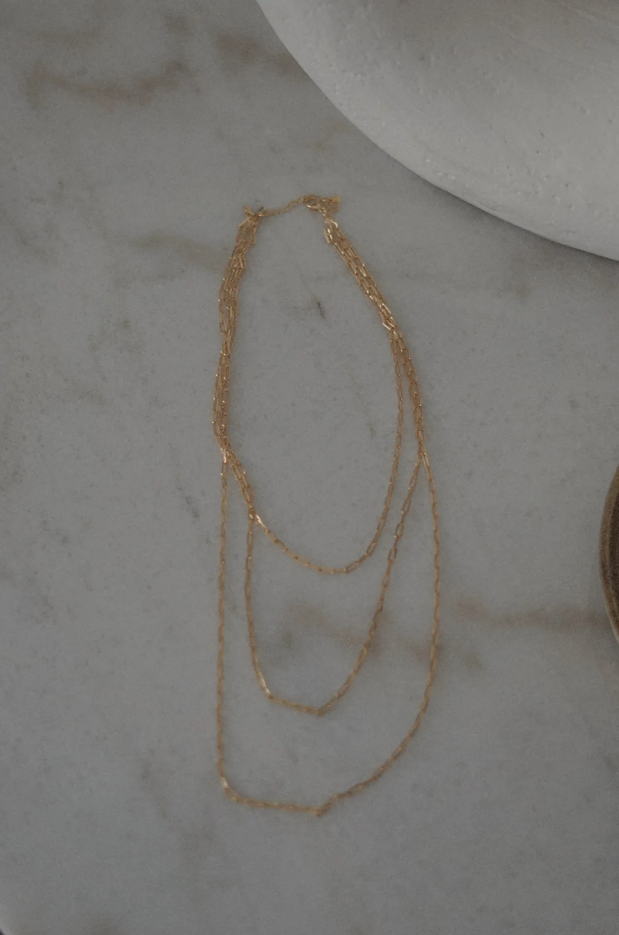 18k Gold Layered Chain Necklace