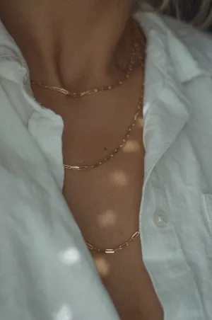18k Gold Layered Chain Necklace