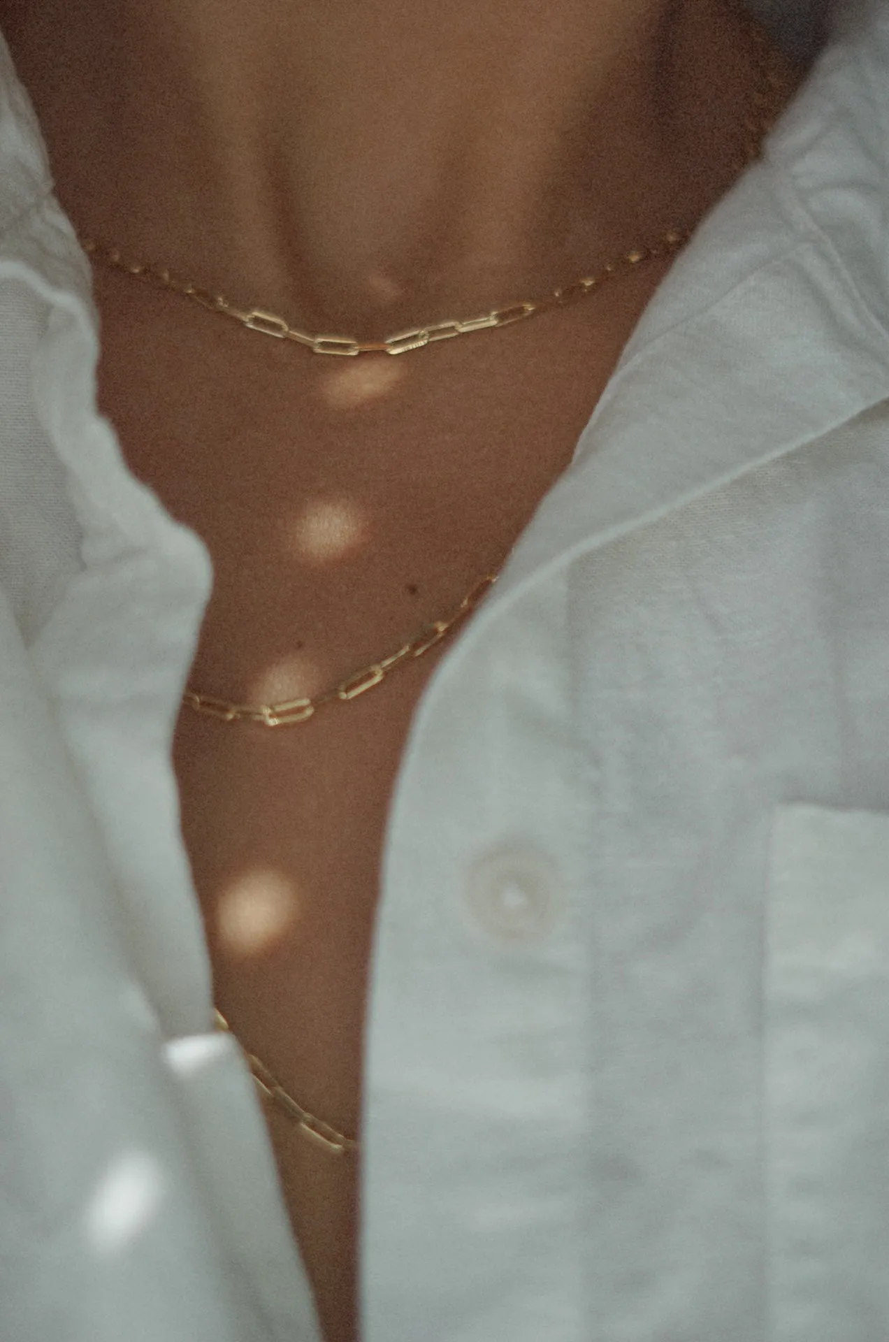 18k Gold Layered Chain Necklace