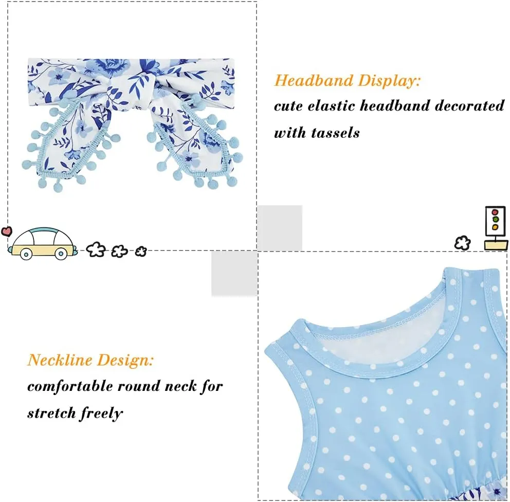 Ahegao 0-24 Months Baby Floral Romper Toddlers Outfits Infant Playsuits   Headband Jumpsuit
