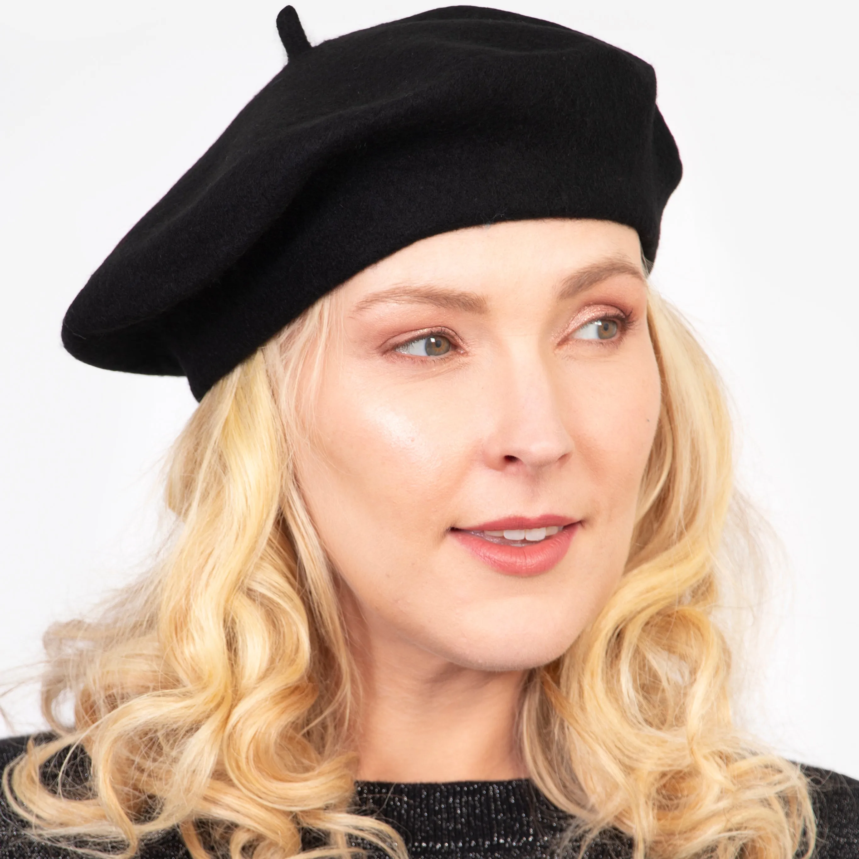 Amelie Classic Beret - Black