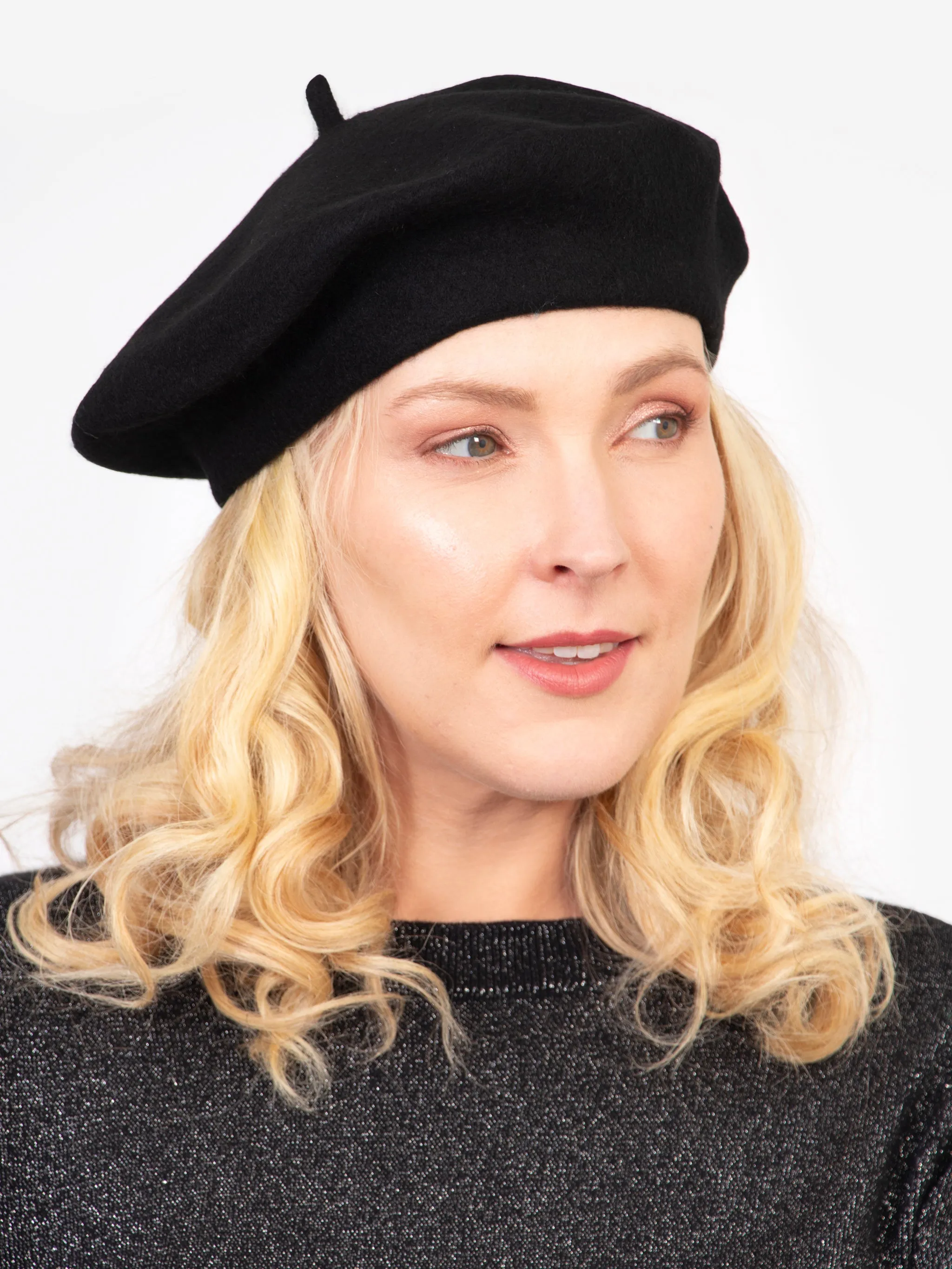 Amelie Classic Beret - Black