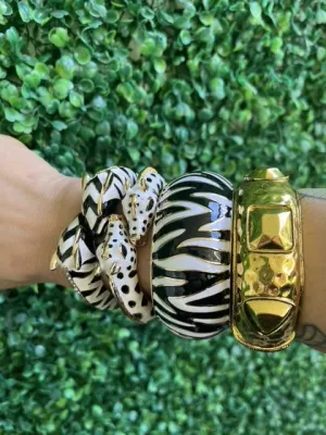 Antique Gold Plated Statement Metal Bracelet Jewelry for Women