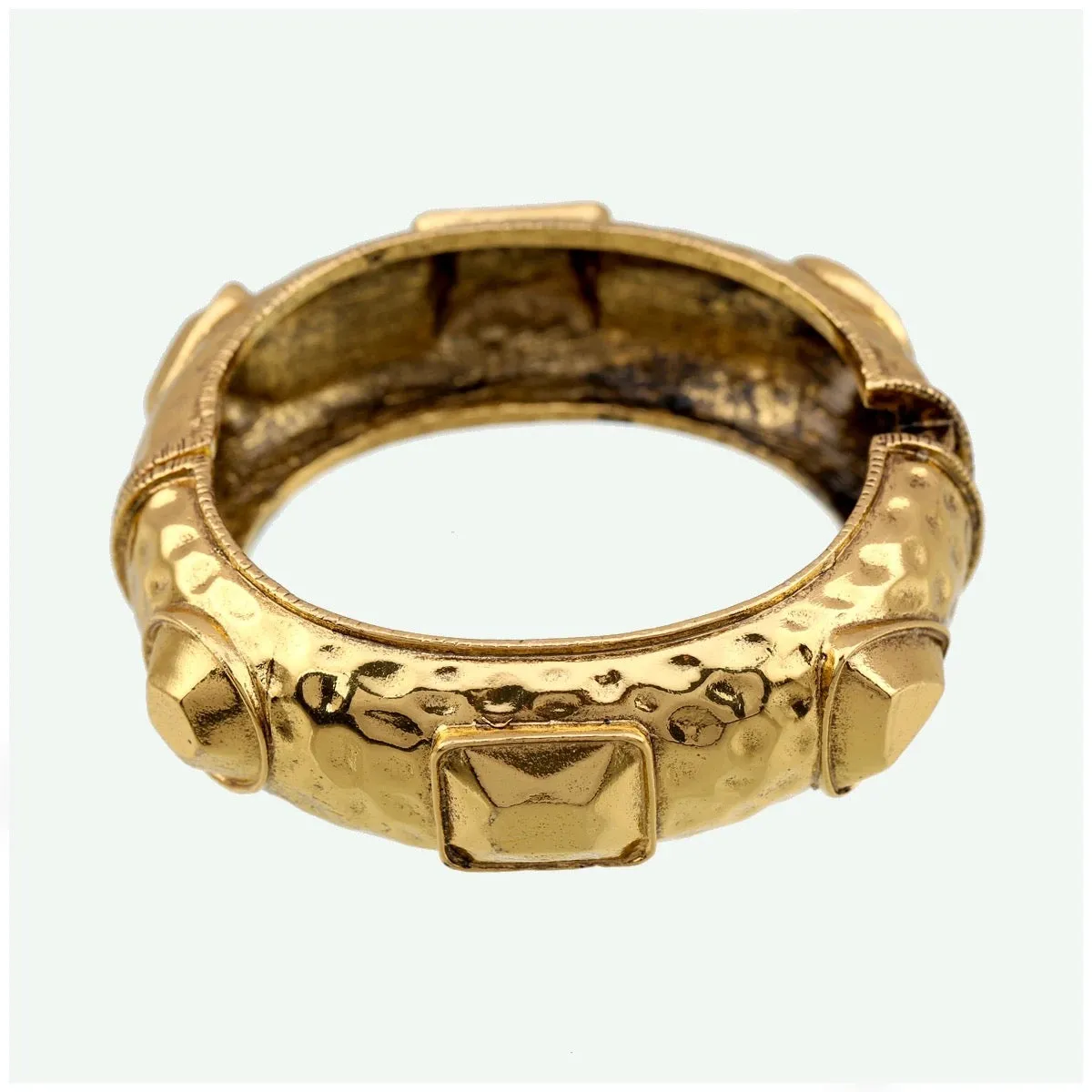 Antique Gold Plated Statement Metal Bracelet Jewelry for Women