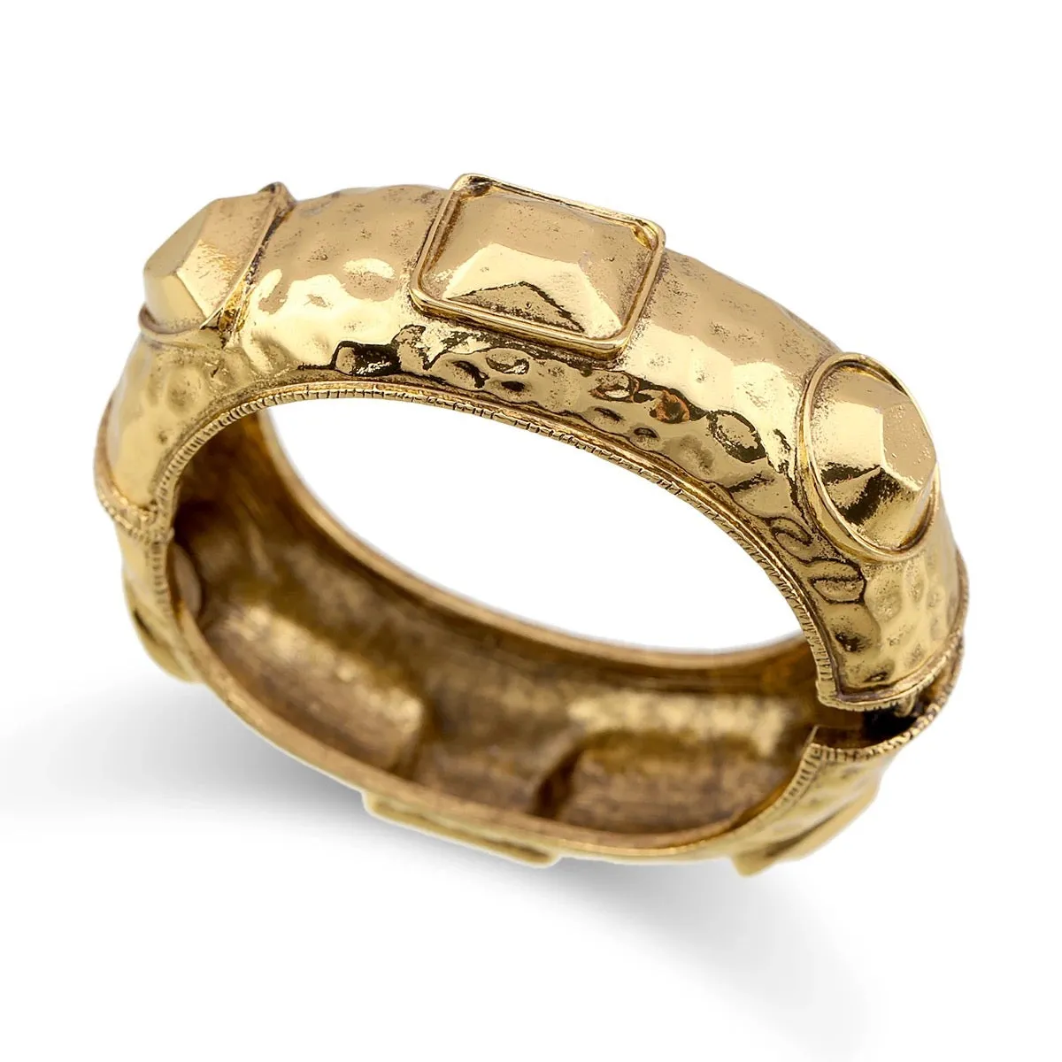 Antique Gold Plated Statement Metal Bracelet Jewelry for Women