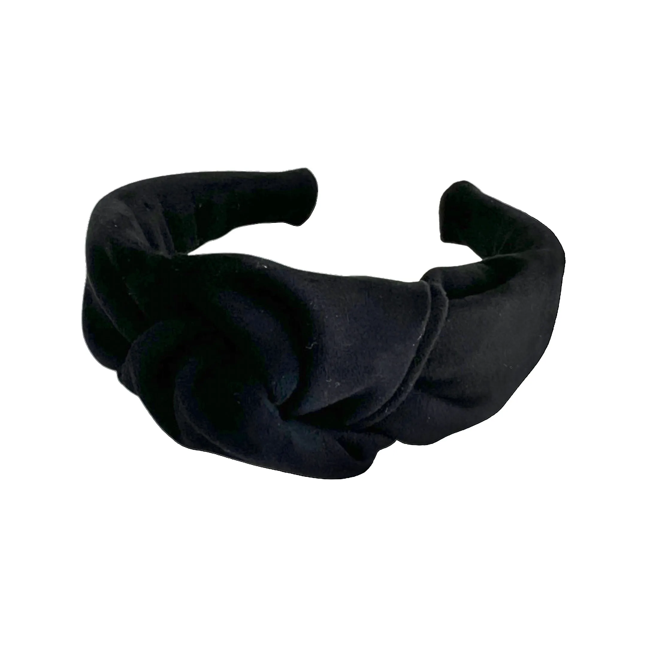 Black Suede Knotted Headband