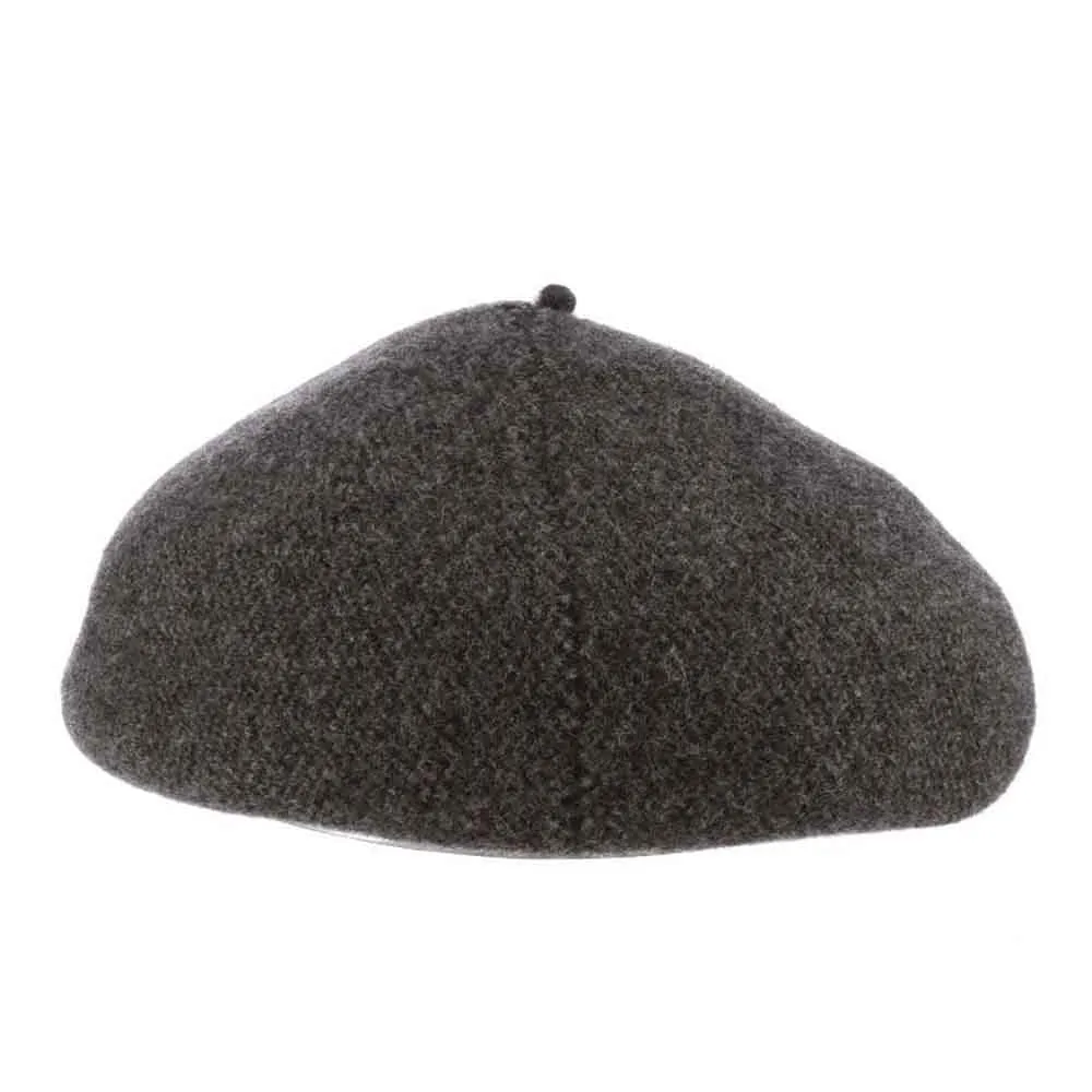 Boiled Wool Beret with Stalk - Scala Hats