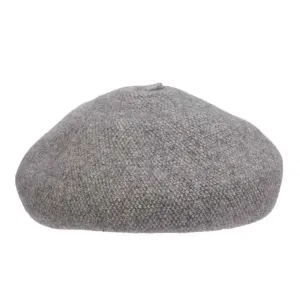 Boiled Wool Beret with Stalk - Scala Hats