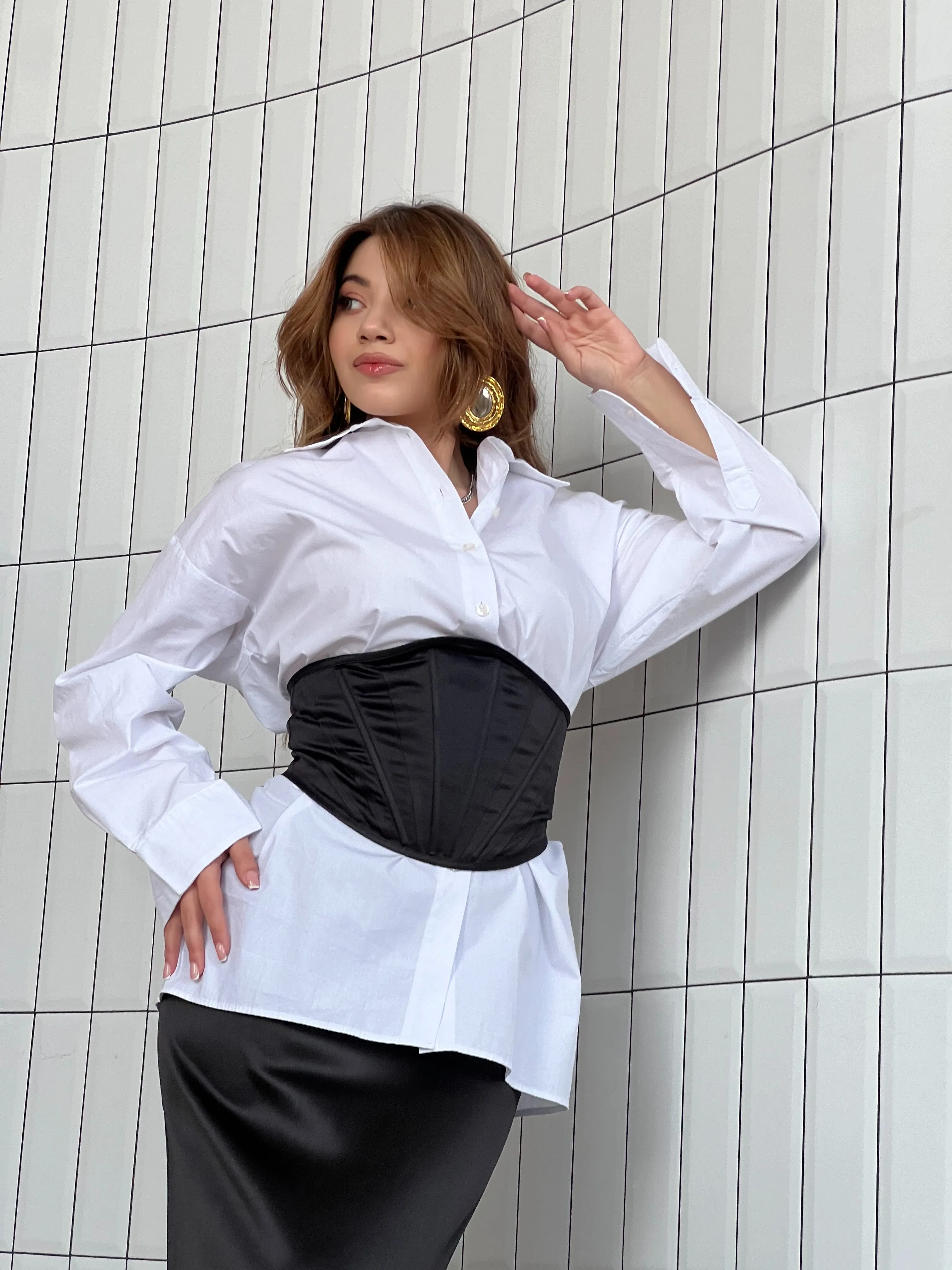 Corset-wide belt