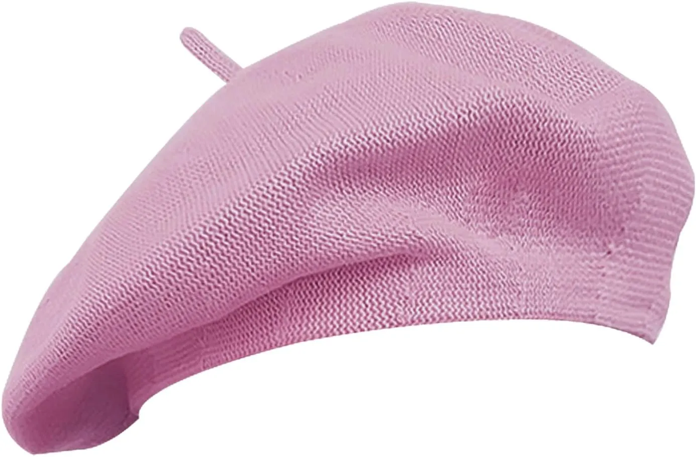 Cotton French Beret Hat Summer Knitted Soft Thin Beret Hat Slouchy Loose Painters Hat Solid Color for Women