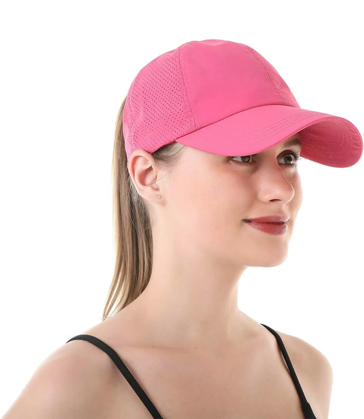 DOOVID Baseball Cap Women Summer Mesh Sports Cap Criss Cross Ponytail Baseball Hat