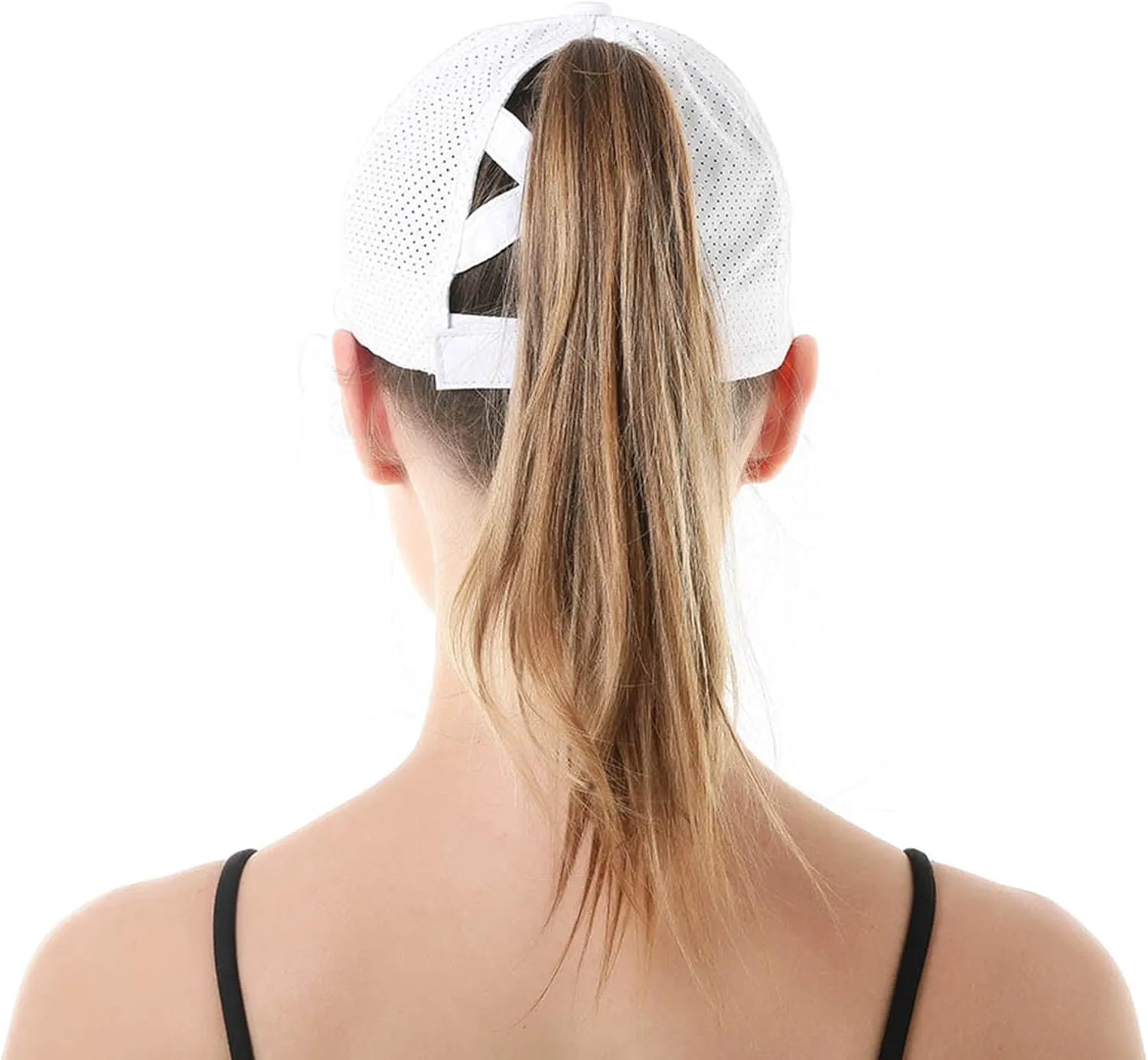 DOOVID Baseball Cap Women Summer Mesh Sports Cap Criss Cross Ponytail Baseball Hat