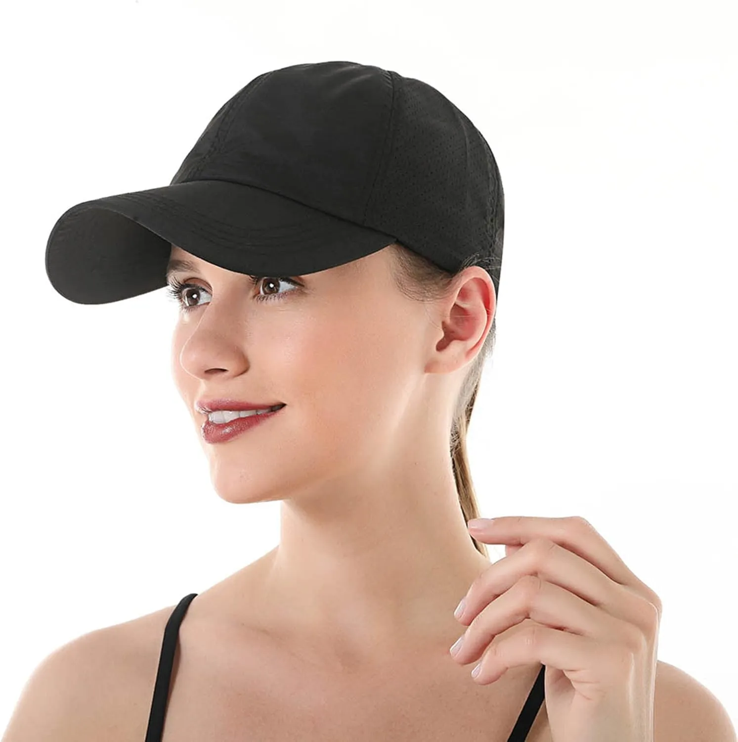 DOOVID Baseball Cap Women Summer Mesh Sports Cap Criss Cross Ponytail Baseball Hat