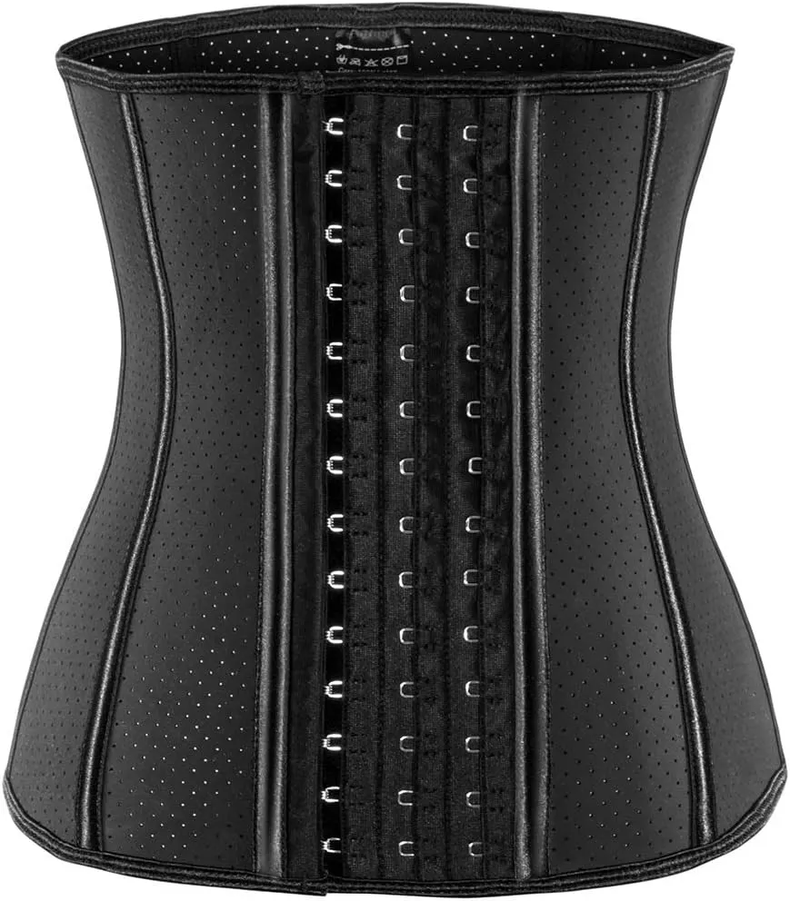 ECOWALSON Waist Trainer for Women Corset Cincher Body Shaper Girdle Trimmer with Steel Bones Extender