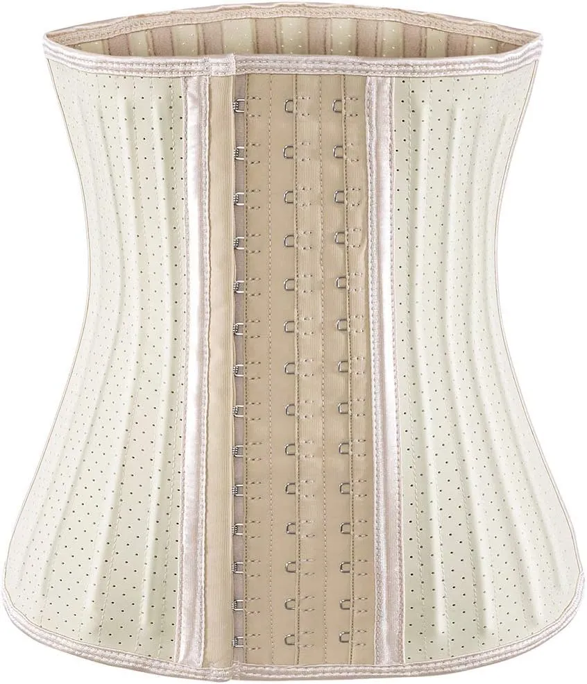 ECOWALSON Waist Trainer for Women Corset Cincher Body Shaper Girdle Trimmer with Steel Bones Extender