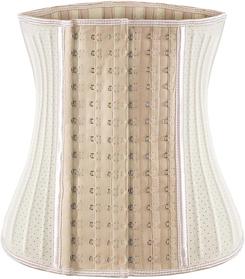 ECOWALSON Waist Trainer for Women Corset Cincher Body Shaper Girdle Trimmer with Steel Bones Extender