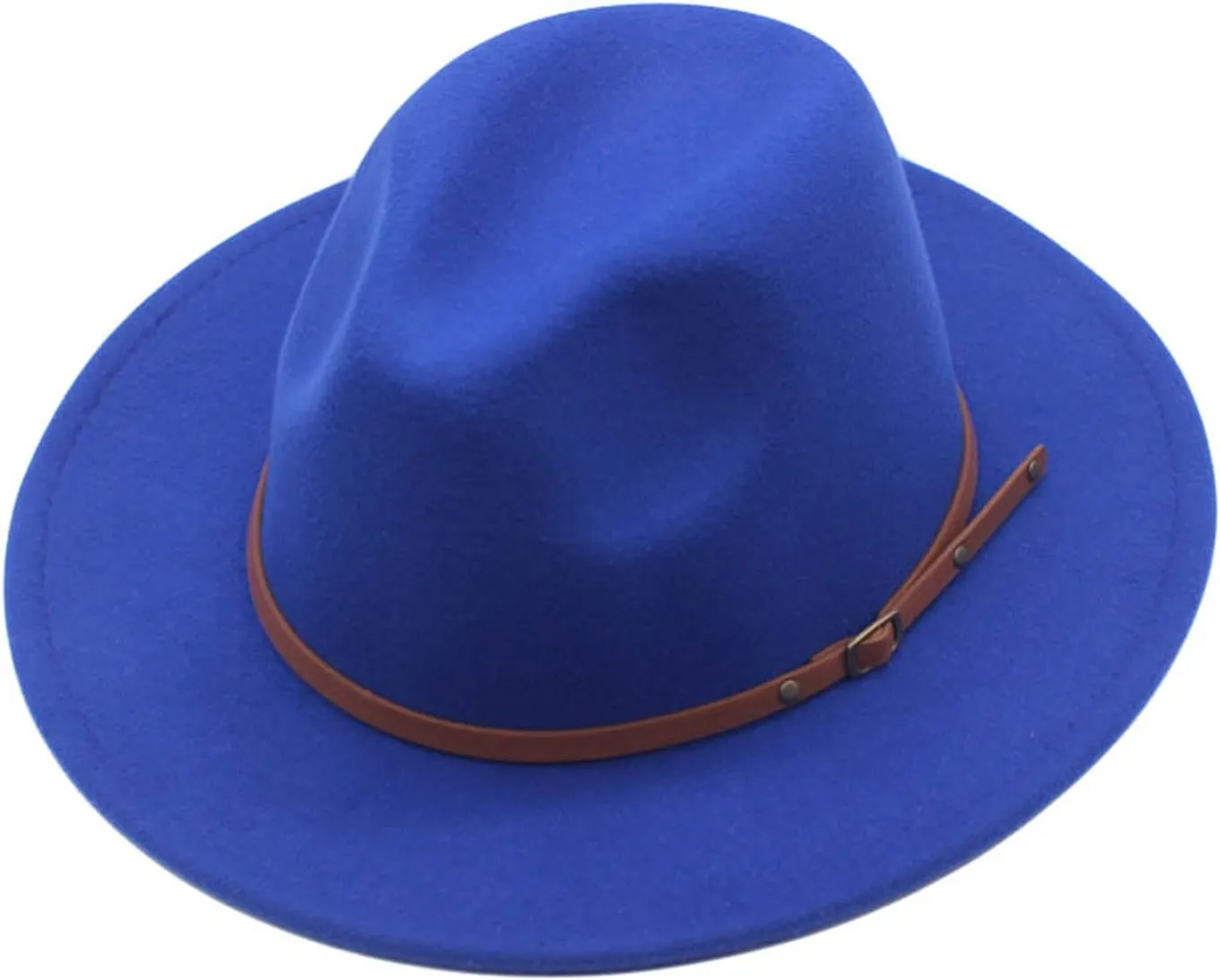 Fedora Buckle Wide Classic Hat Floppy Wool Panama Womens Hat Belt Baseball Caps Title Boxing Hats for Men