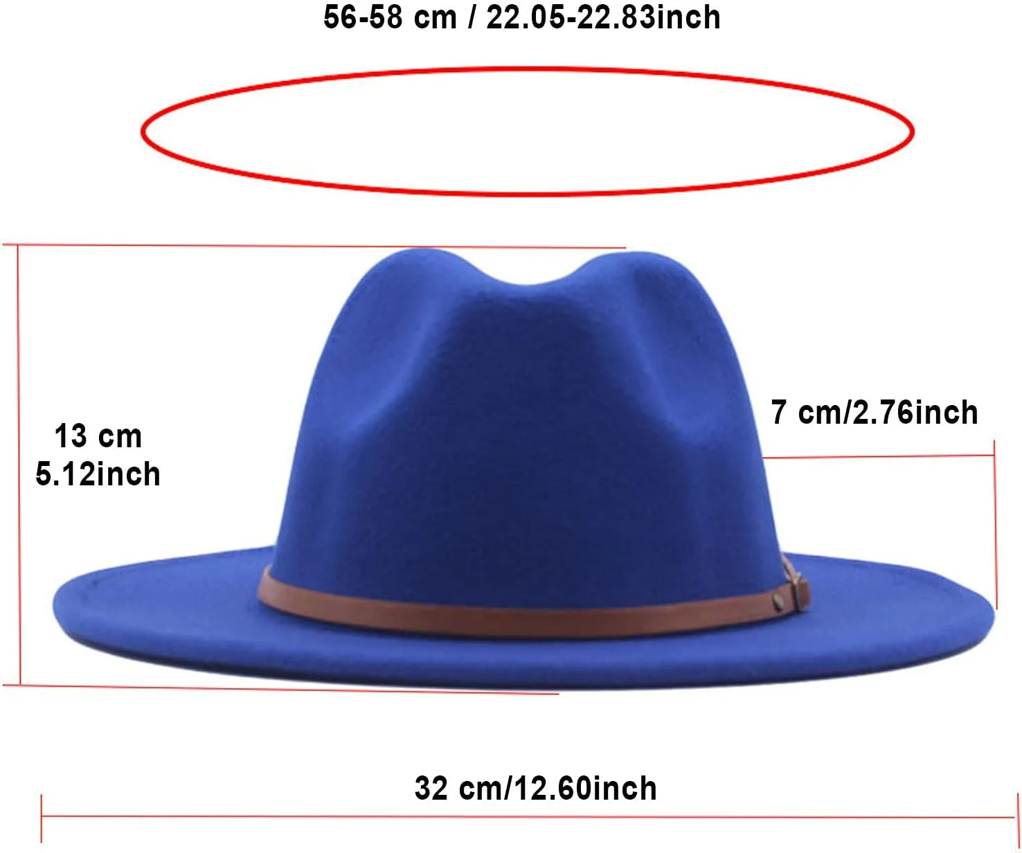 Fedora Buckle Wide Classic Hat Floppy Wool Panama Womens Hat Belt Baseball Caps Title Boxing Hats for Men