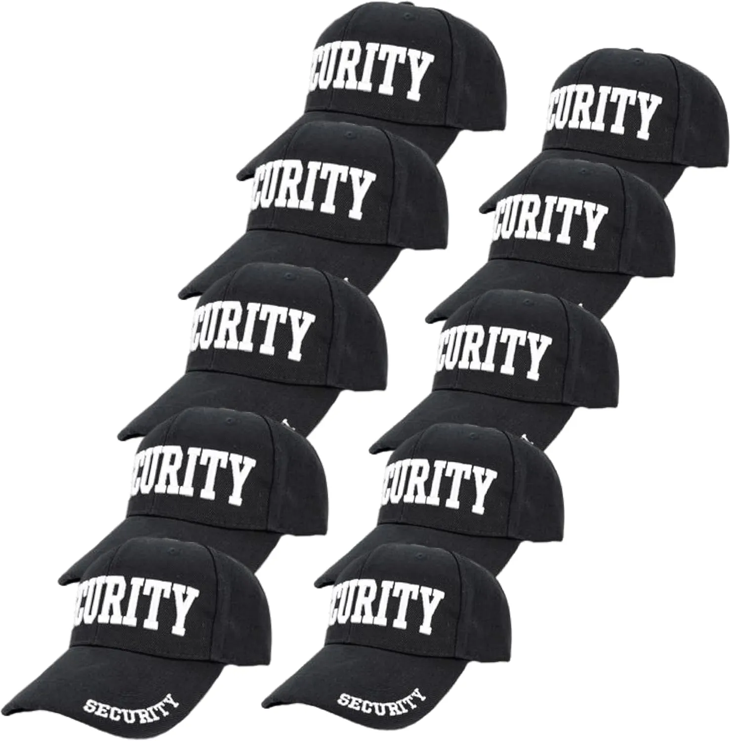 First Class Security Cap with ID On Front, Peak and Back