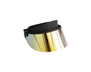 HALF BLACK VISOR IN GOLD