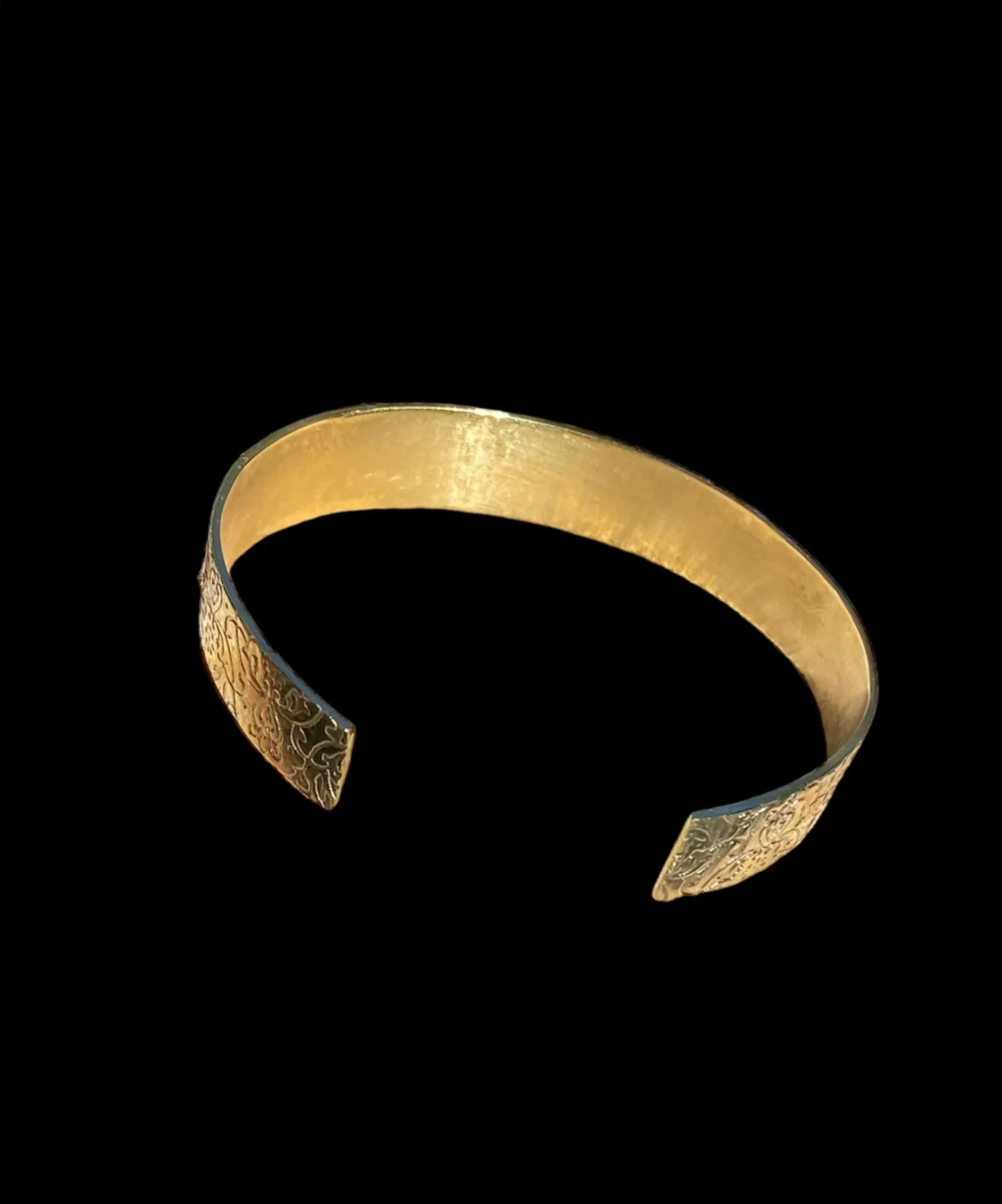 Handmade Textured Brass Cuff