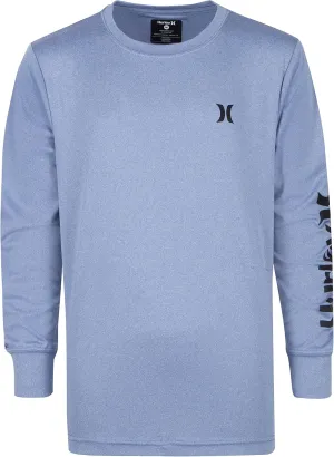 Hurley Boys' Long Sleeve UPF 50  Rash Guard Swim Shirt