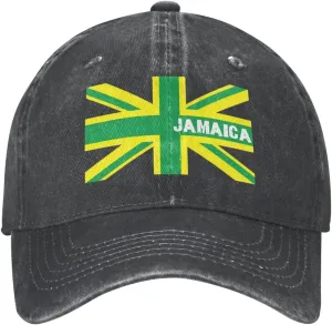 Jamaica Flag Baseball Cap, Adjustable Jamaica Jamaican Baseball Hat Golf Dad Hat for Men Women
