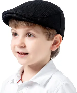 Jastore Kids Vintage Newsboy Cap Toddler Tweed Beret Hat Cabbie Hat Little Kids Driver Cap Ivy Gatsby Cap