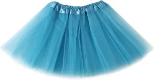 Kids Tutu Skirts 3 Layered Tulle, Fit Most 4-11 yrs Little & Big Girls for Dance Party Costume