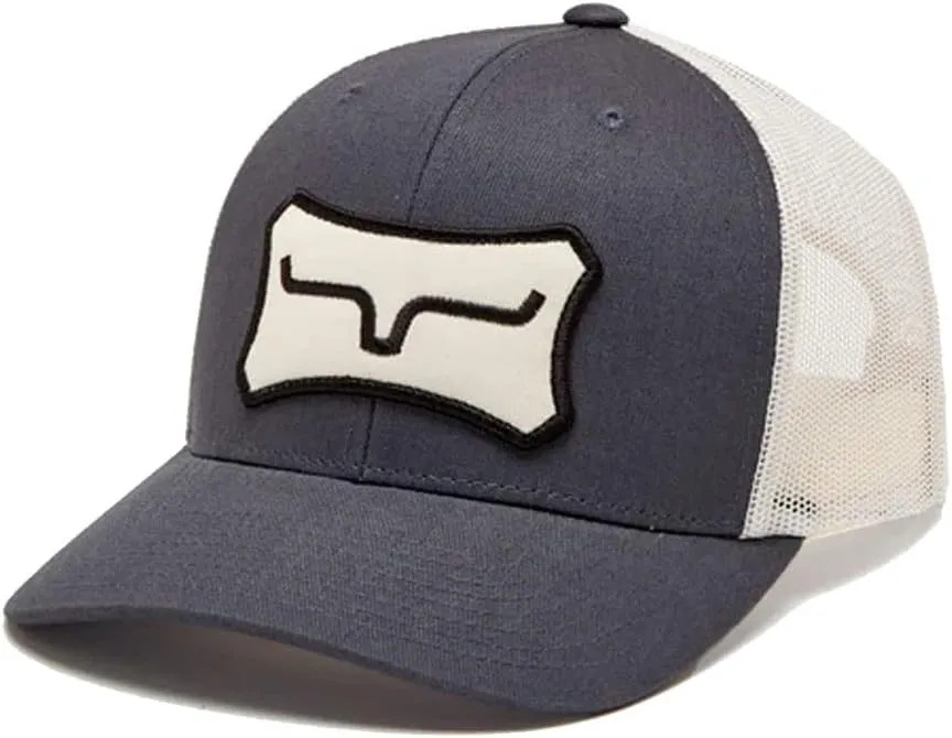Kimes Ranch Men's Boneyard Trucker Adjustable Snapback Mid-Profile Logo Cap