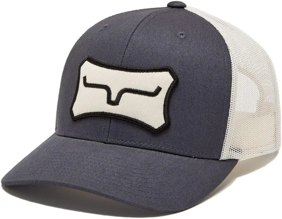 Kimes Ranch Men's Boneyard Trucker Adjustable Snapback Mid-Profile Logo Cap