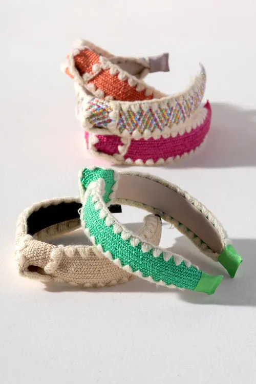 Knotted Headband in Pink