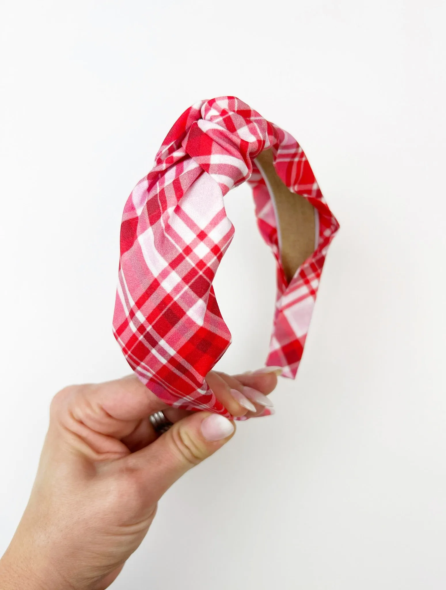 Knotted Headband | Sweetheart Plaid