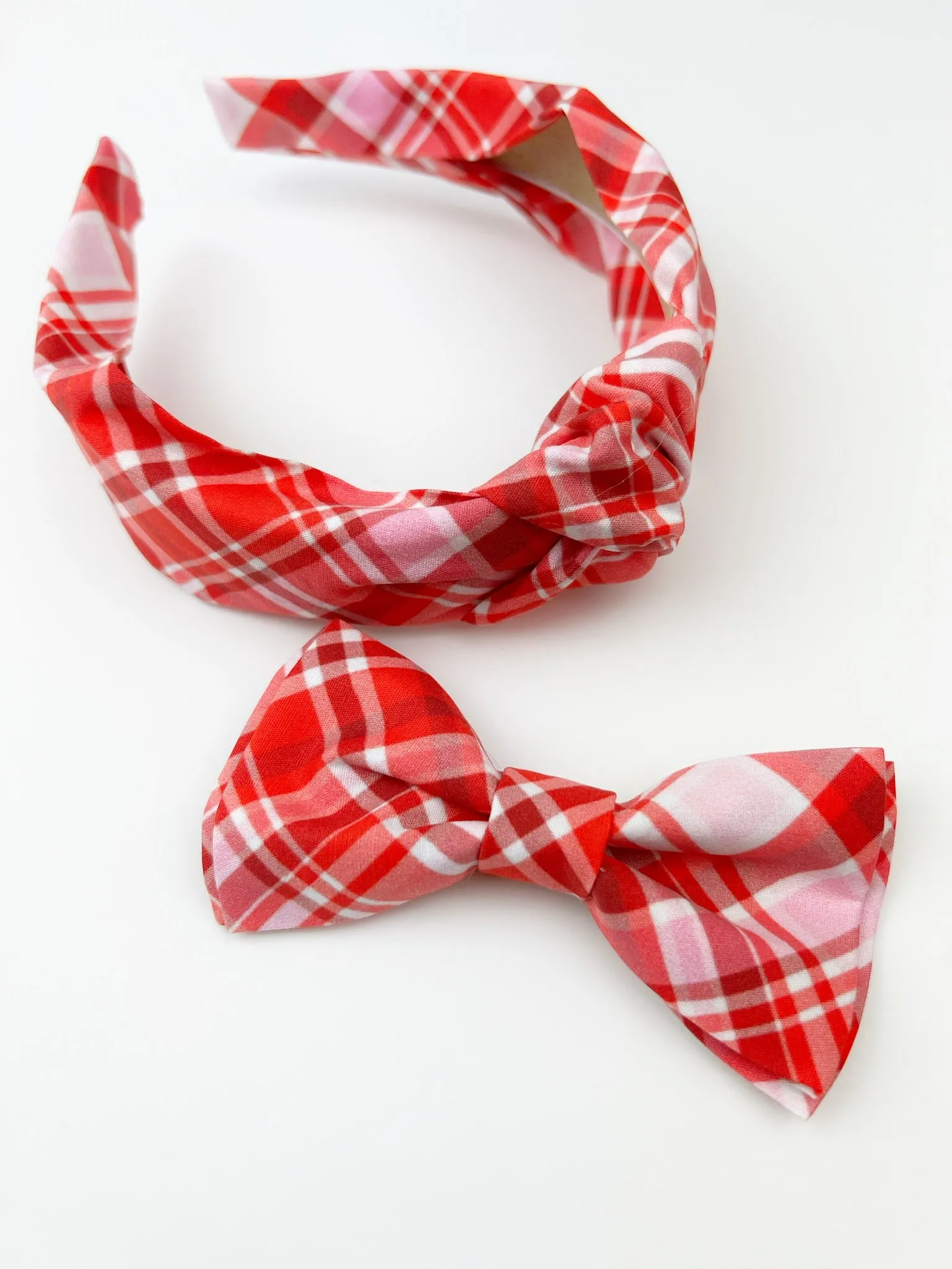 Knotted Headband | Sweetheart Plaid