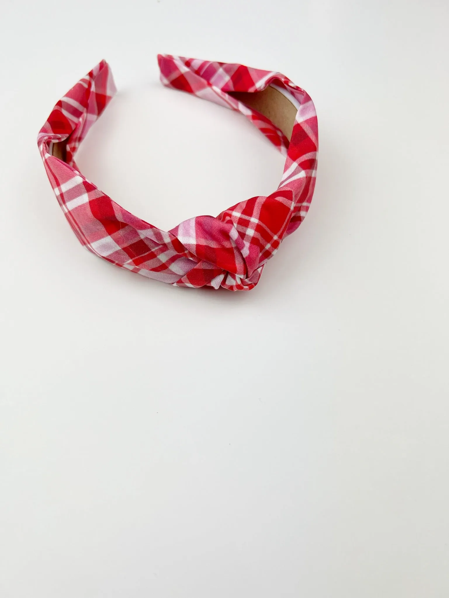 Knotted Headband | Sweetheart Plaid