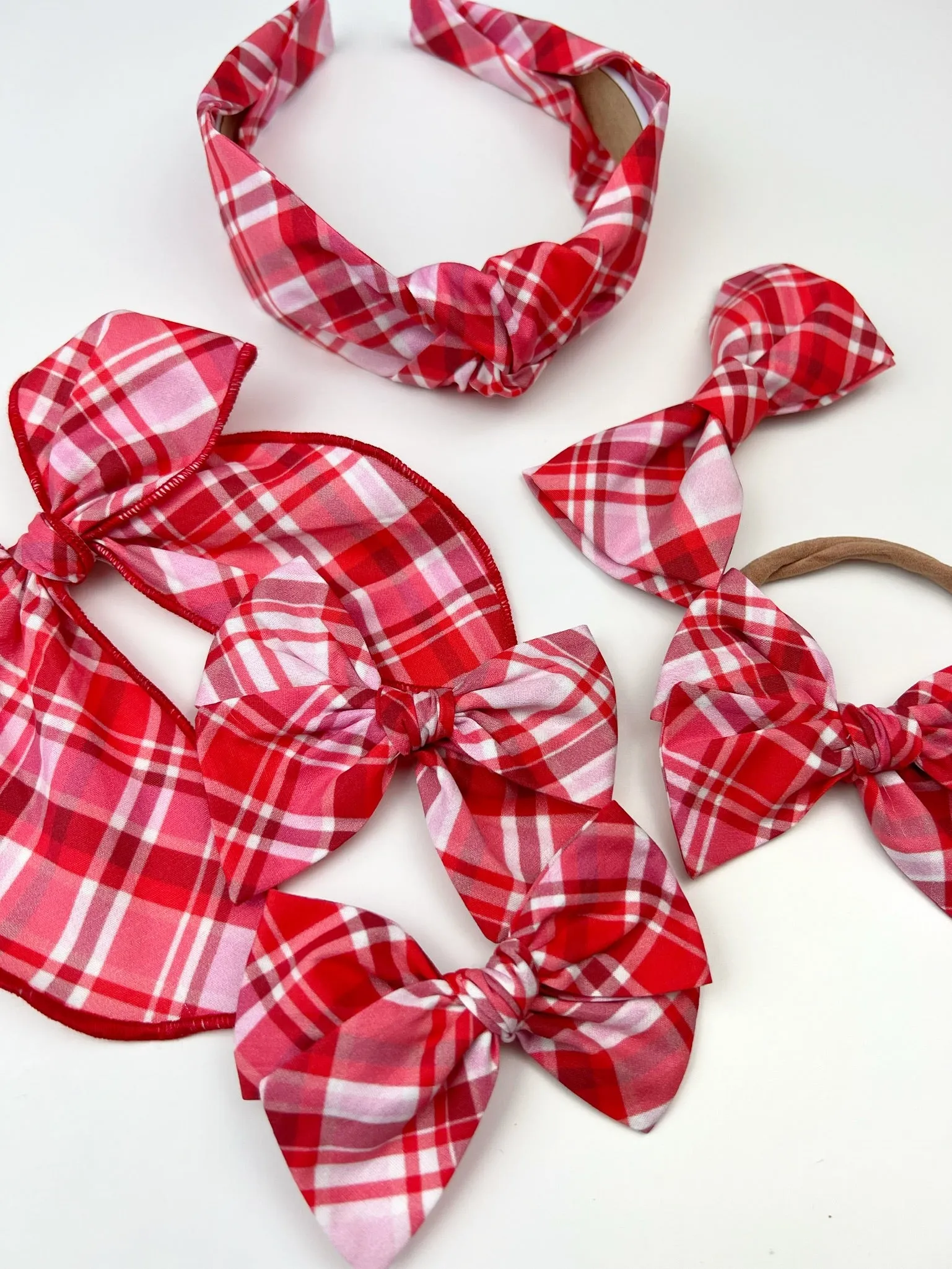 Knotted Headband | Sweetheart Plaid