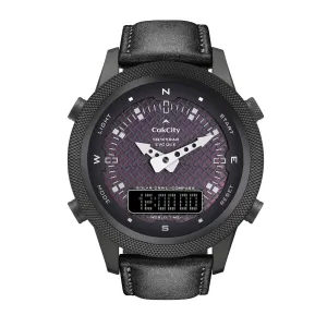 Men's Solar Powered Digital Watch with Alarm