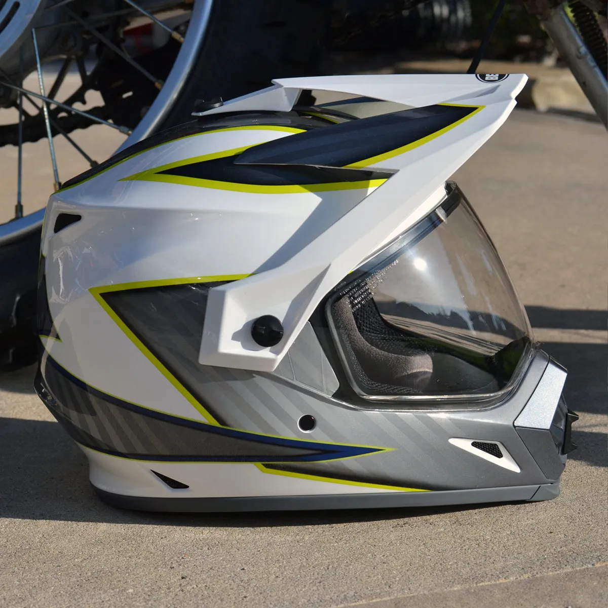 MX-9 ADVENTURE MIPS - DALTON GLOSS WHITE/HI-VIZ YELLOW