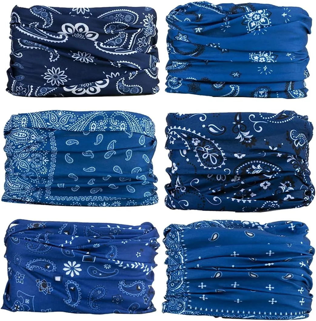 Neck Gaiter Face Cover Bandana Mask Scarf, Breathable Sun& Dust-proof for Cycling Running Fishing Hiking