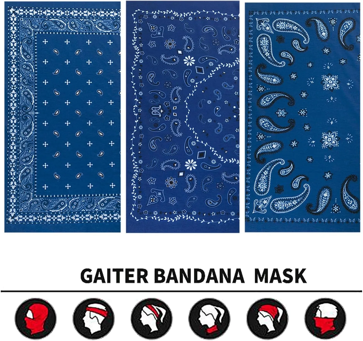 Neck Gaiter Face Cover Bandana Mask Scarf, Breathable Sun& Dust-proof for Cycling Running Fishing Hiking