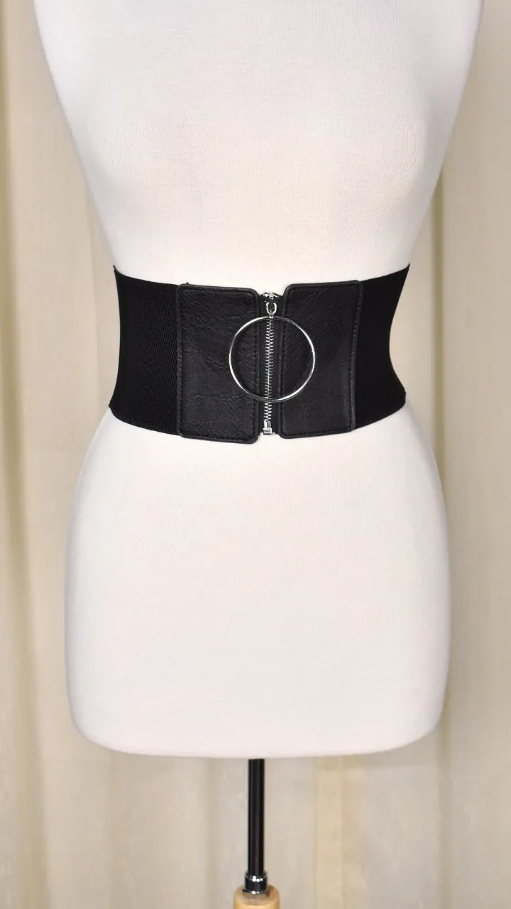 O My Ring Wide Zipper Belt