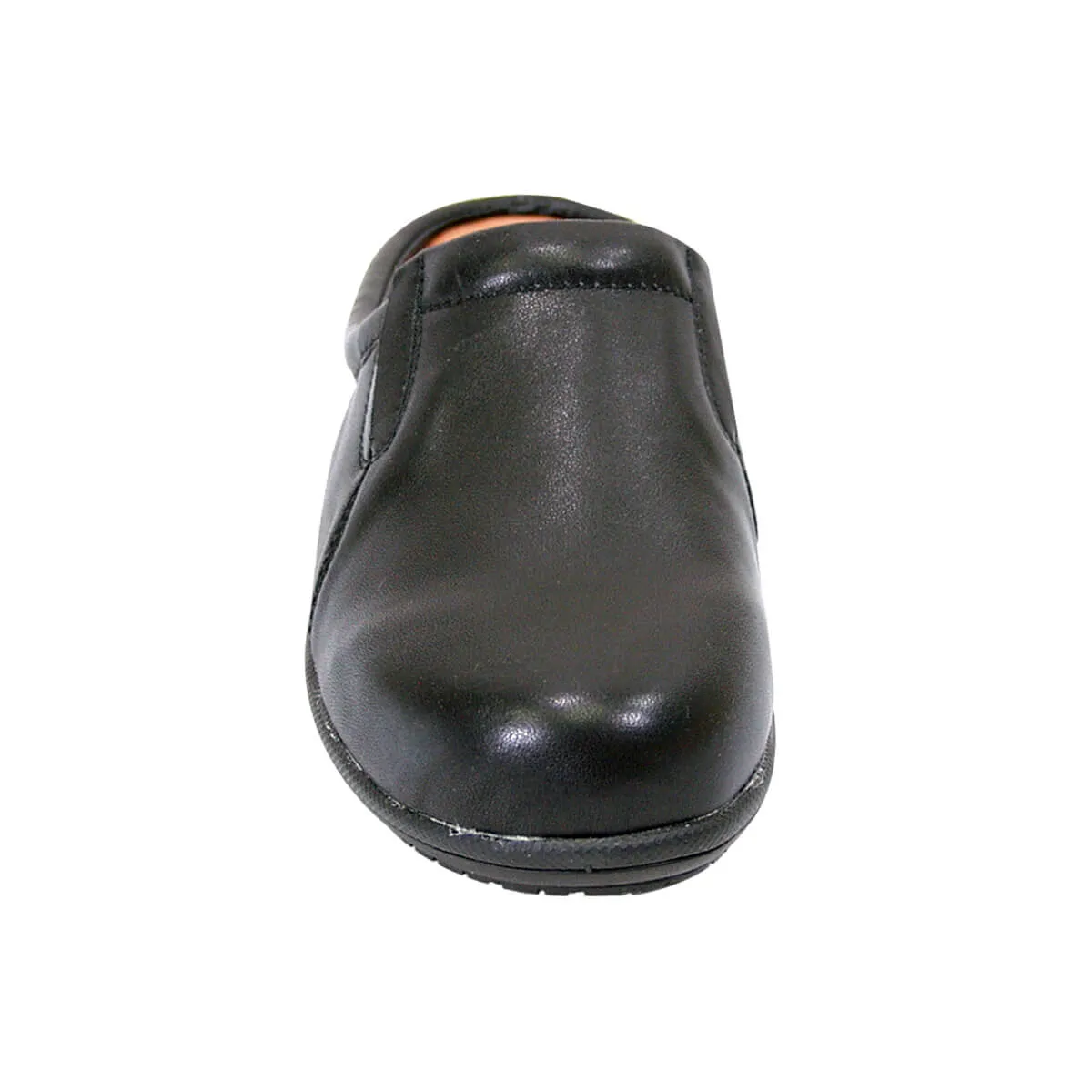 PEERAGE Mary Women's Wide Width Casual Leather Everyday Clogs