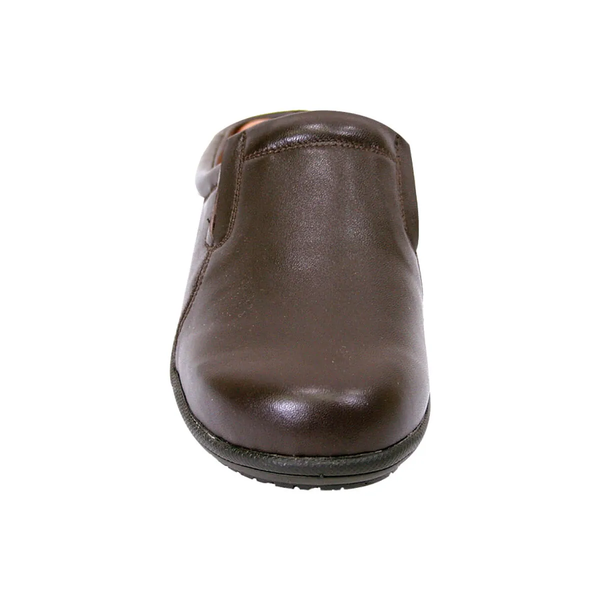 PEERAGE Mary Women's Wide Width Casual Leather Everyday Clogs
