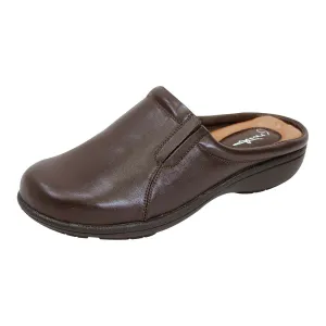 PEERAGE Mary Women's Wide Width Casual Leather Everyday Clogs