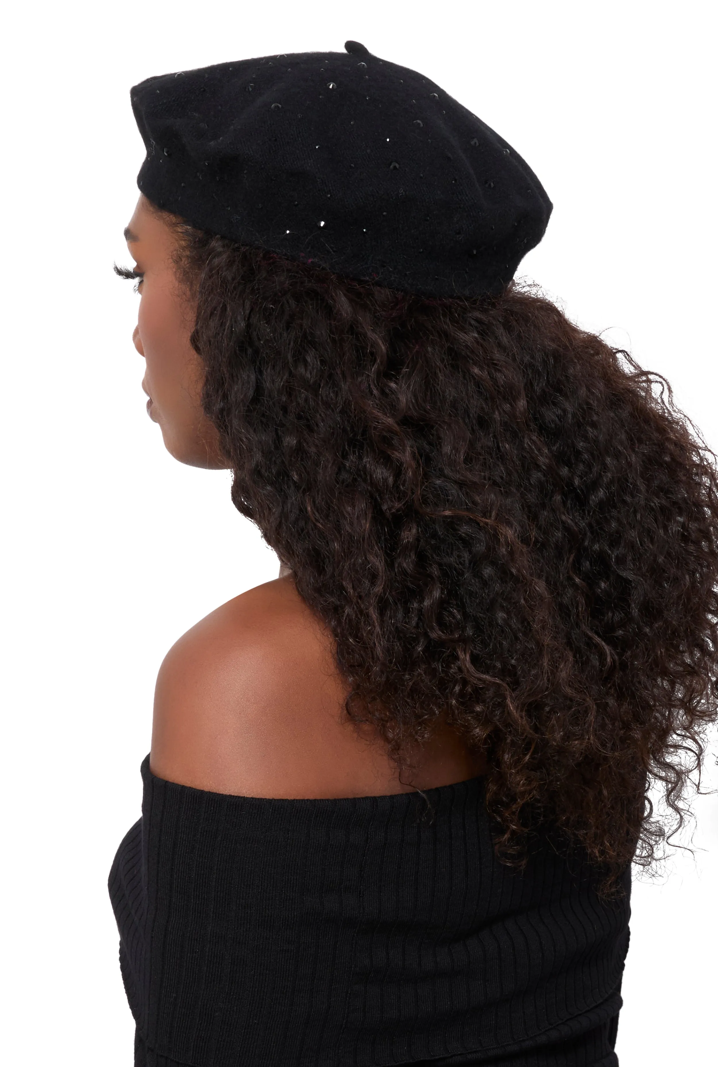Rhinestone French Beret