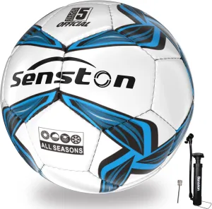 Senston Soccer Ball Size 4 & Size 5 with Pump - Official Match Football Soccer Ball for Adults