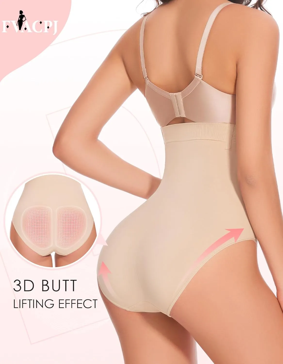 Shapewear Tummy Control Underwear - High Wasited Body Shaper Compression Control Briefs Girdle Panty for Women