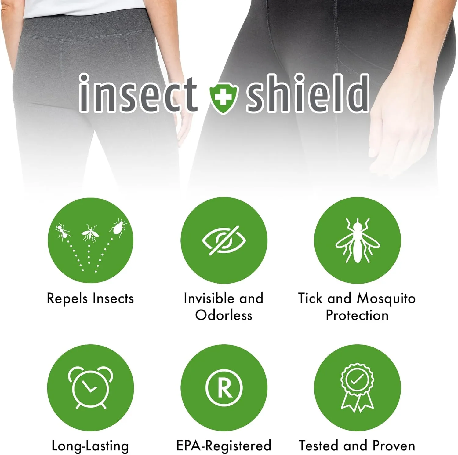 Shield Sport Cargo Legging - Cotton Spandex Leggings with Built-in Permethrin for Biting Insect Protection