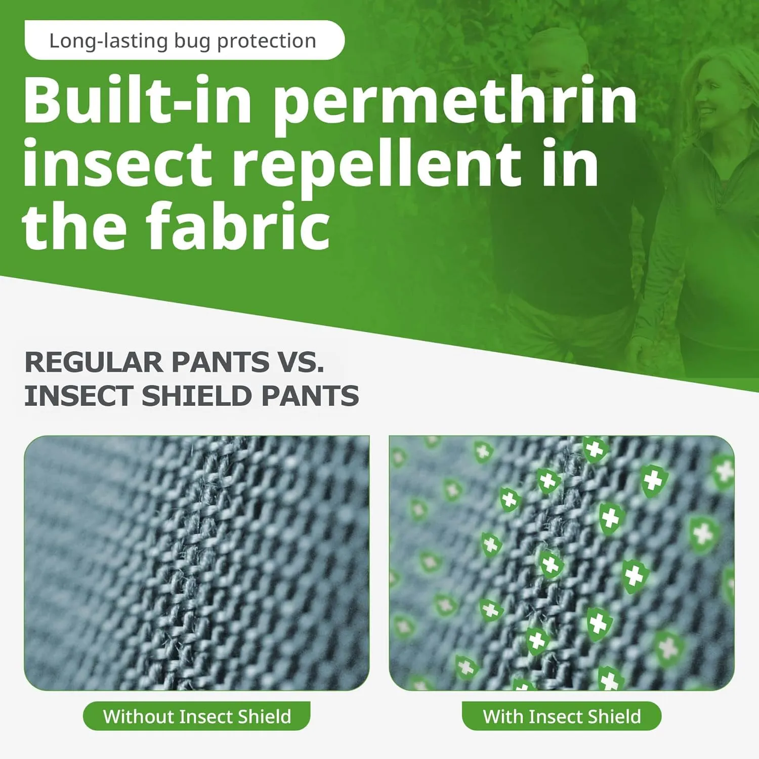 Shield Sport Cargo Legging - Cotton Spandex Leggings with Built-in Permethrin for Biting Insect Protection