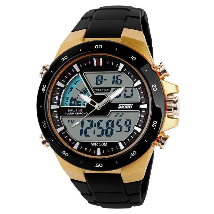 Skmei Brand sports watches Mens Relojes LED Digital Watch Shock Resistant Fashion Casual Quartz Army Military men Wristwatch